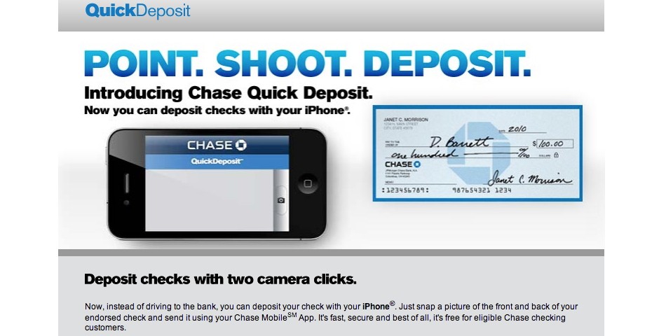 Chase quick deposit app